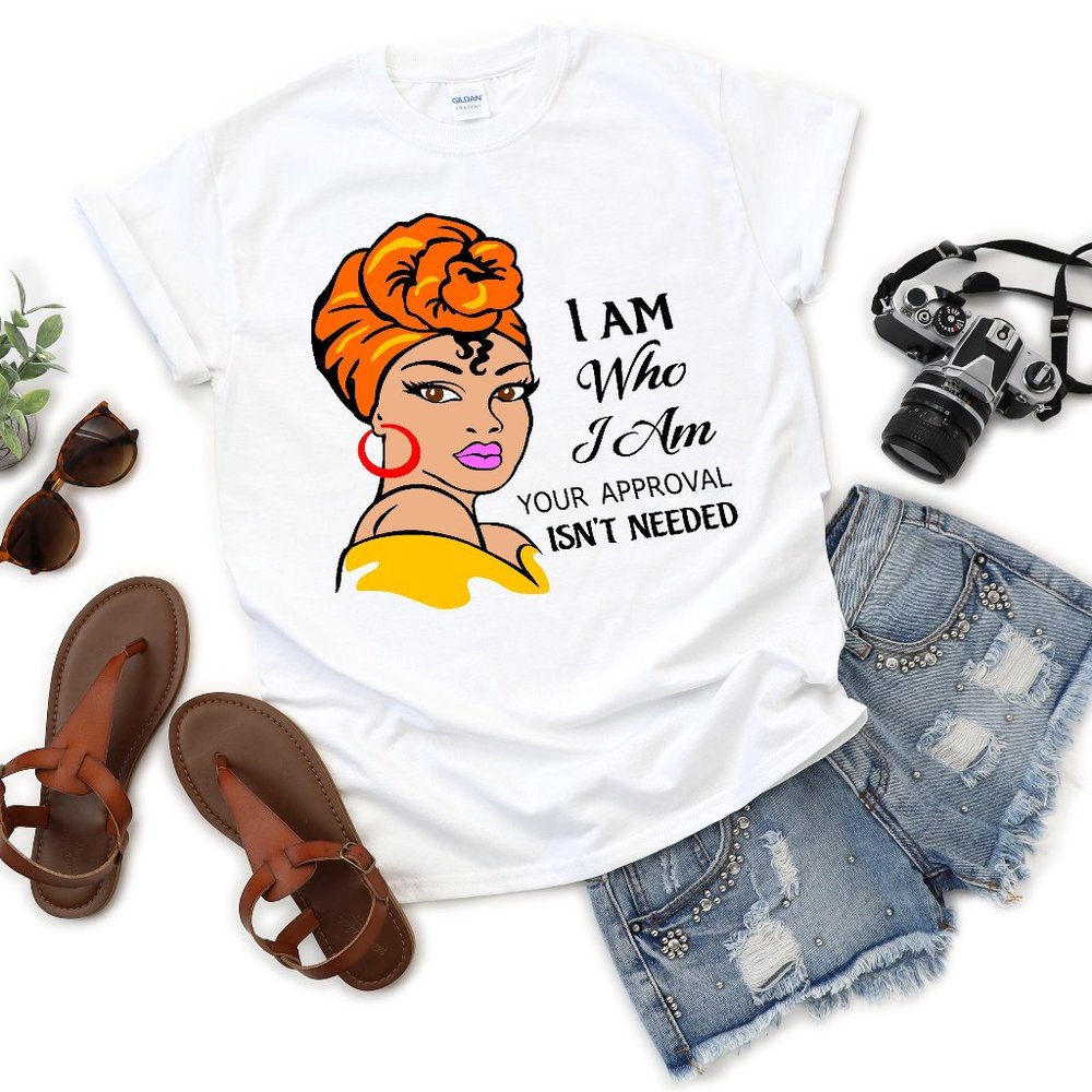 Melanin Quotes I Am Who I Am T-Shirt